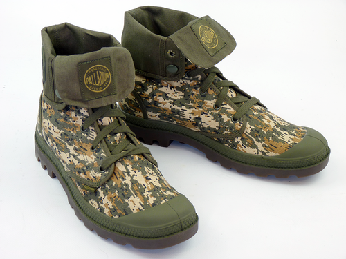 BAGGY PALLADIUM DIGI-CAMO RETRO MILITARY BOOTS 02353332