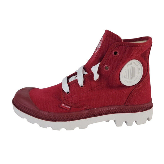 Palladium Blanc Hi 72886606 Vapor Rio Hiking Canva Red White Grade School