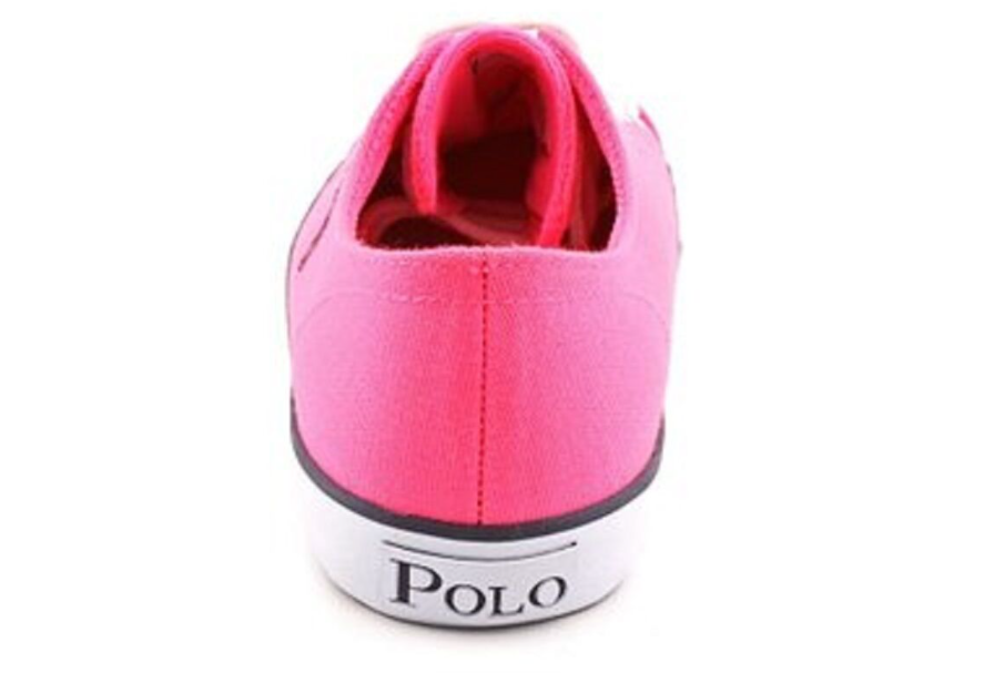 POLO RALPH LAUREN 990243J CHANDLER Jr's (M) Neon Pink/White Canvas Casual Shoes