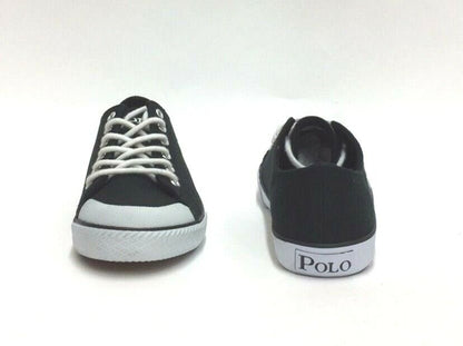 POLO RALPH LAUREN Junior's Chandler Sneakers 990248 Black/White GRADE SCHOOL