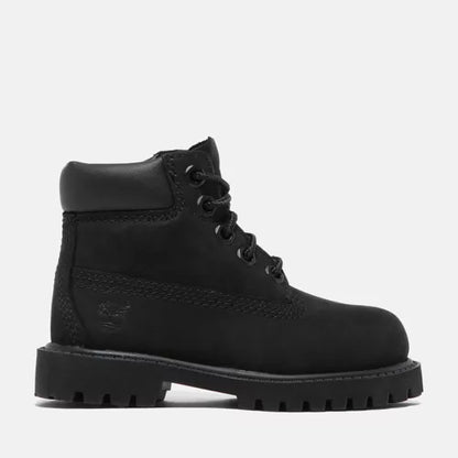 Timberland Classic 6in Waterproof Boot Black Nubuck ,Pre School TB 010710