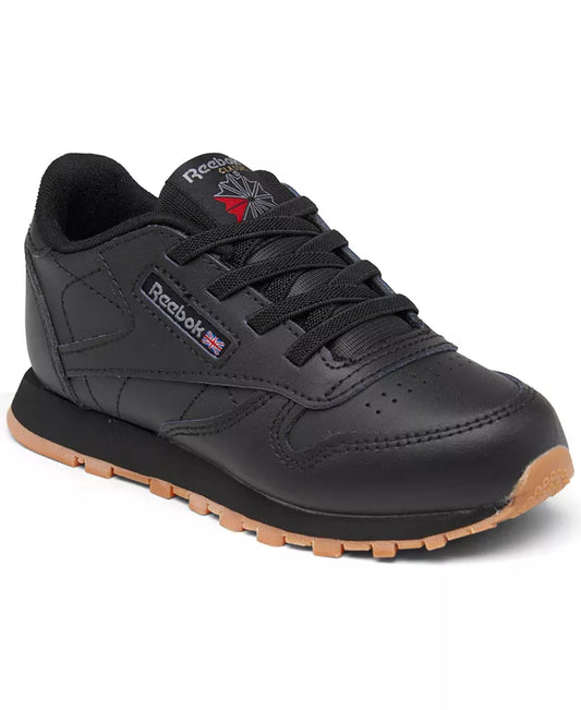 Reebok Classic Leather Black Gum V69621 Pre School"