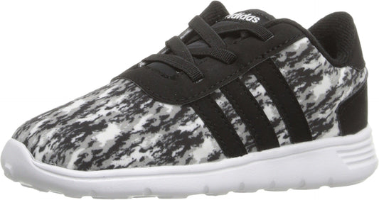 Adidas NEO Lite Racer INF Sneaker (Infant/Toddler), Black/Black/White, Toddler AW4416