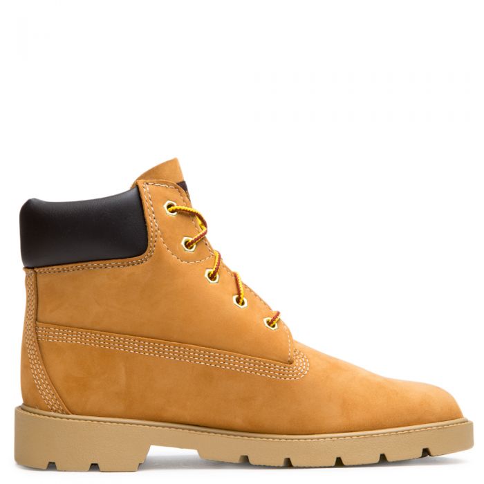 Timberland 6 in Classic Boot Ankle, Wheat,TB010960 Grade School