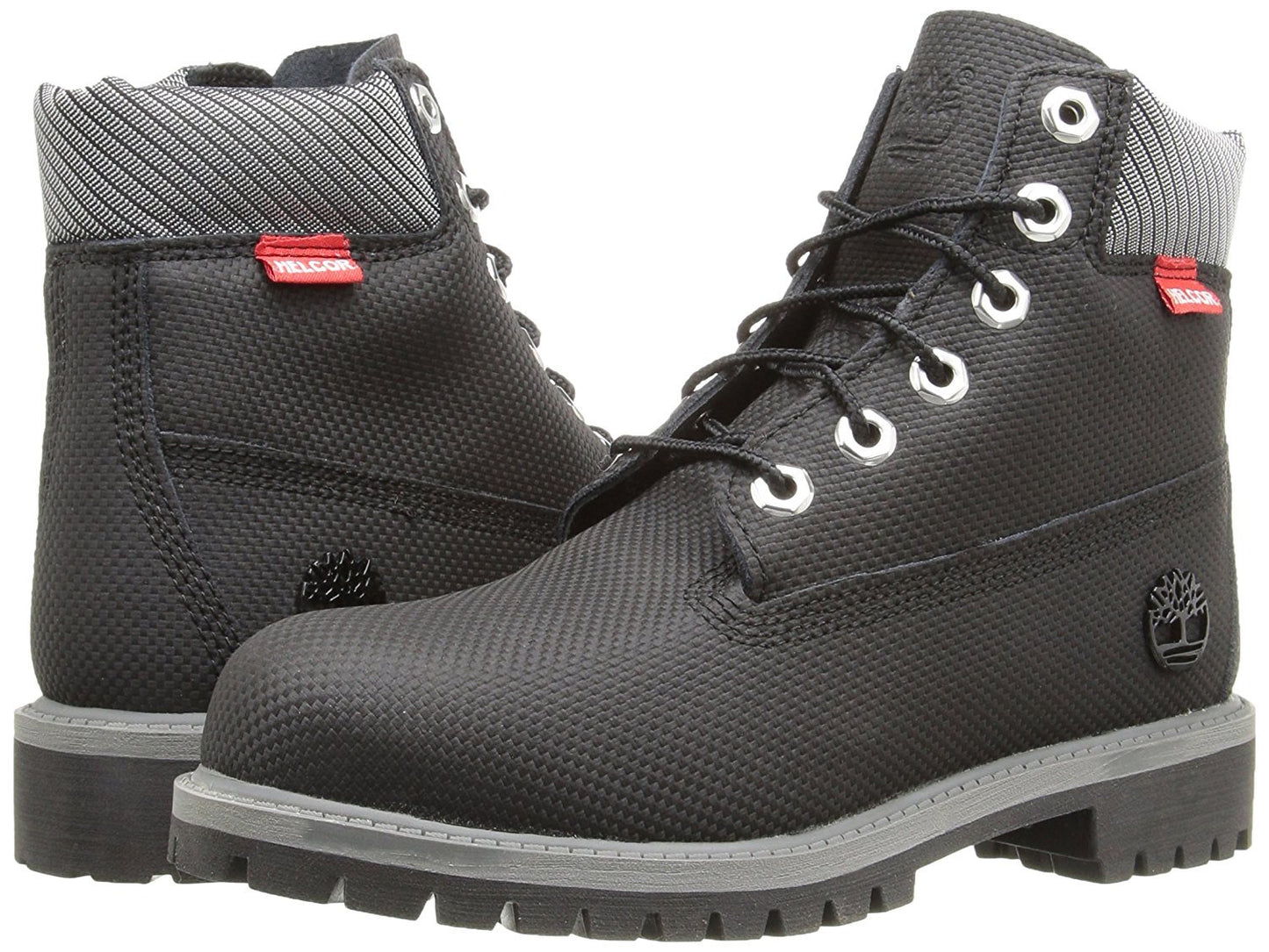 Timberland Kids Boy's 6" Premium Waterproof Boot Core (Big Kid) Black Relief Helcor Grade School