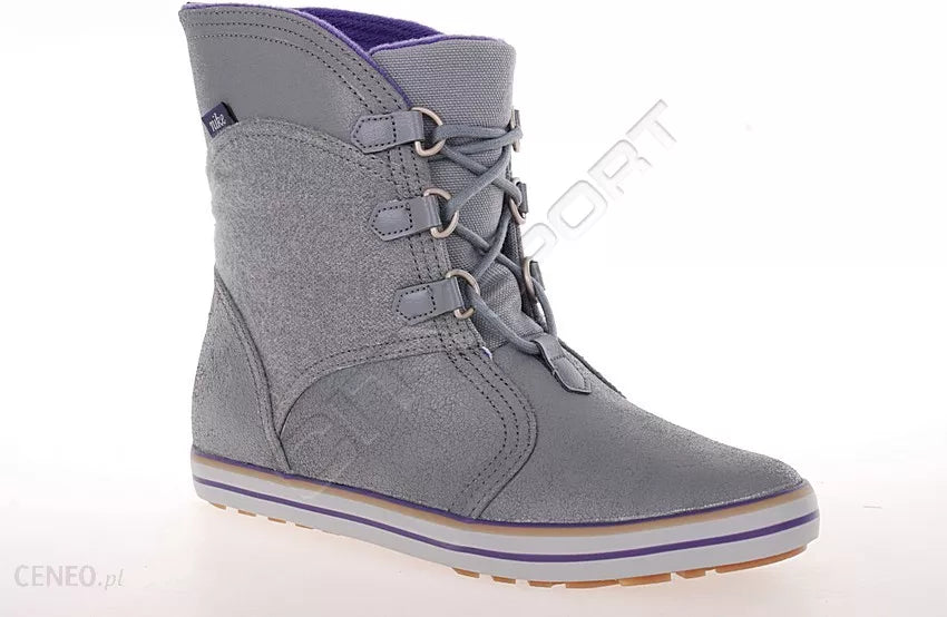 Nike Carico Boots 530910-051 Lace Ups Gray Grey Purple Womens